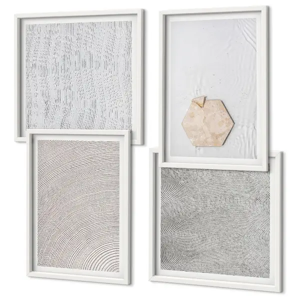 Wanddeko-Set mit leichten Boho-Sandstrukturen