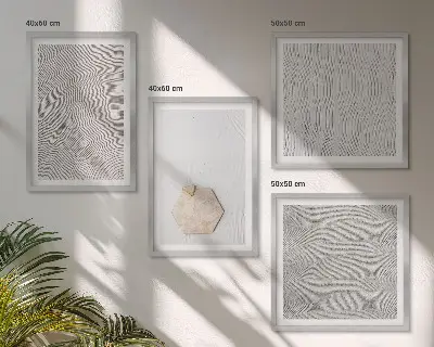 Wanddeko-Set mit leichten Boho-Sandstrukturen