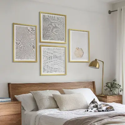 Wanddeko-Set mit leichten Boho-Sandstrukturen