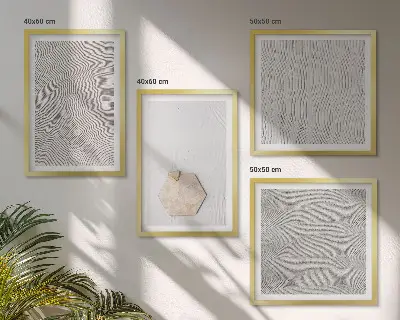 Wanddeko-Set mit leichten Boho-Sandstrukturen