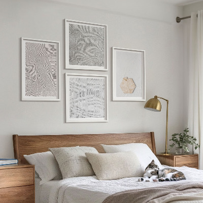 Wanddeko-set Leichte Boho-Sandtexturen