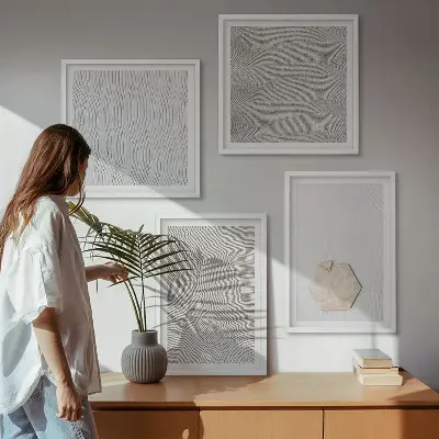 Wanddeko-Set mit leichten Boho-Sandstrukturen