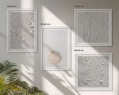 Wanddeko-Set mit leichten Boho-Sandstrukturen