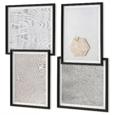 Wanddeko-Set mit leichten Boho-Sandstrukturen