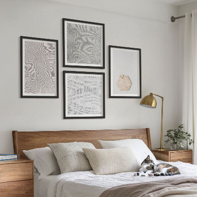 Wanddeko-set Leichte Boho-Sandtexturen