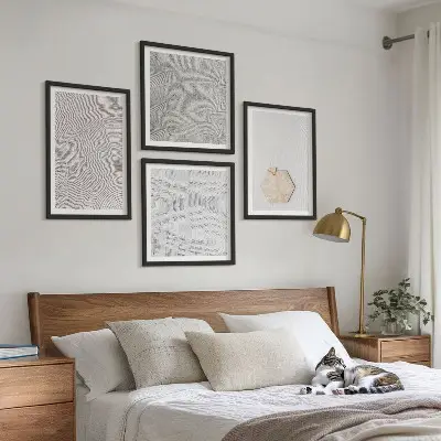 Wanddeko-Set mit leichten Boho-Sandstrukturen