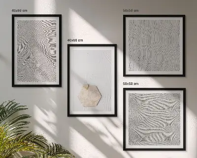 Wanddeko-Set mit leichten Boho-Sandstrukturen