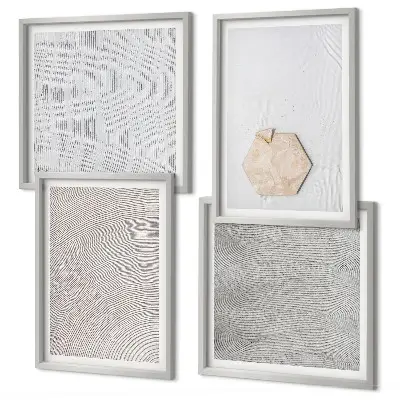 Wanddeko-Set mit leichten Boho-Sandstrukturen