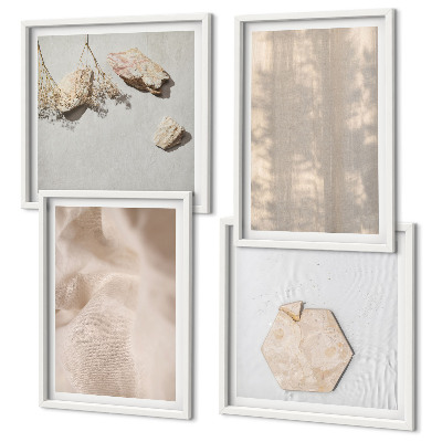 Wanddeko-set Dezente Boho-Naturtexturen