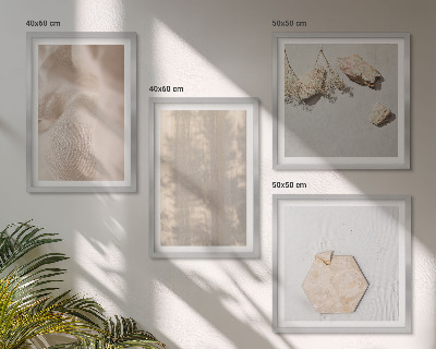 Wanddeko-set Dezente Boho-Naturtexturen