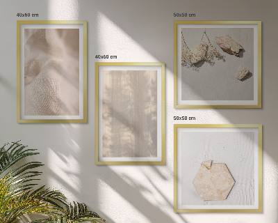 Wanddeko-set Dezente Boho-Naturtexturen