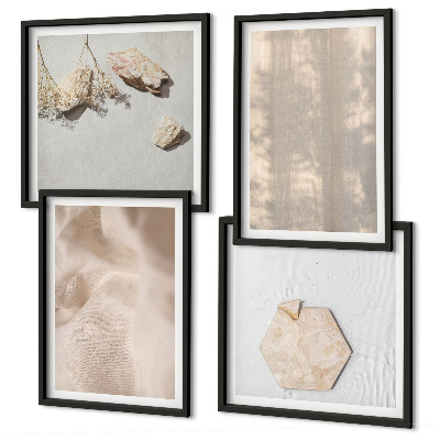 Wanddeko-set Dezente Boho-Naturtexturen