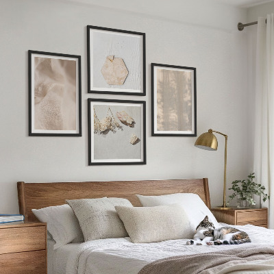 Wanddeko-set Dezente Boho-Naturtexturen