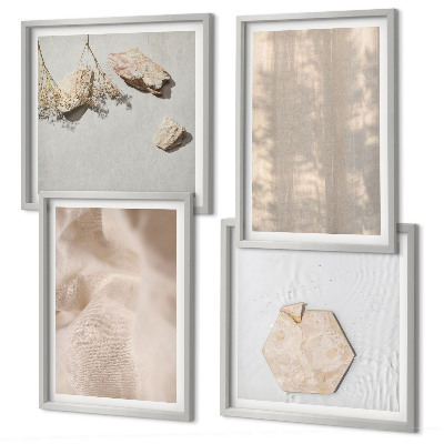 Wanddeko-set Dezente Boho-Naturtexturen