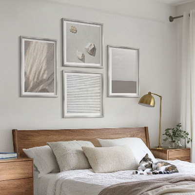 Polyptychon mit rahmen Zarte Boho-Texturen der Natur