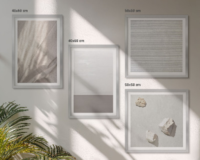Polyptychon mit rahmen Zarte Boho-Texturen der Natur