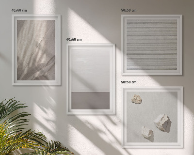 Polyptychon mit rahmen Zarte Boho-Texturen der Natur