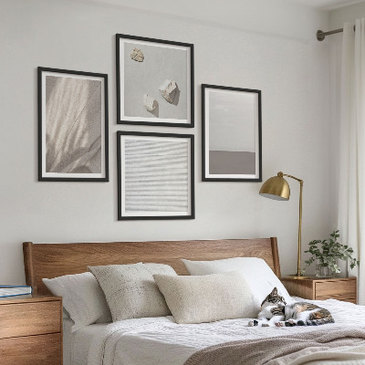 Polyptychon mit rahmen Zarte Boho-Texturen der Natur