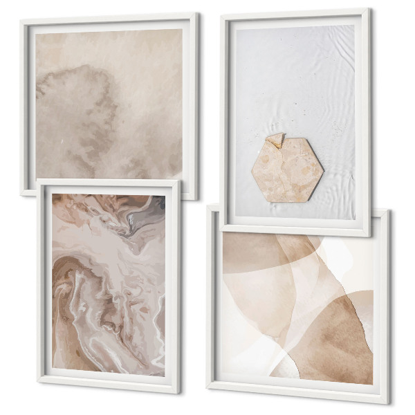 Wanddeko-set Designabstraktion, Naturinspiration