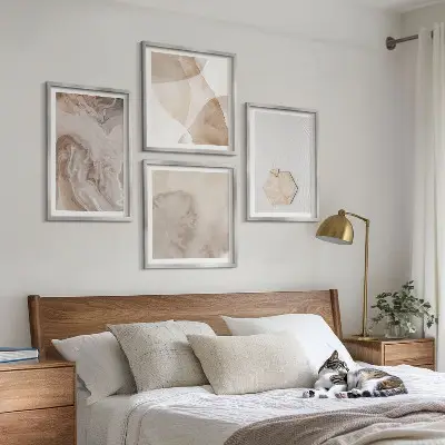 Wanddeko-Set mit abstraktem Design und Naturinspiration