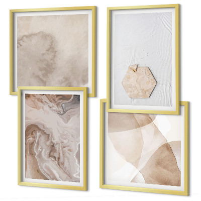 Wanddeko-set Designabstraktion, Naturinspiration