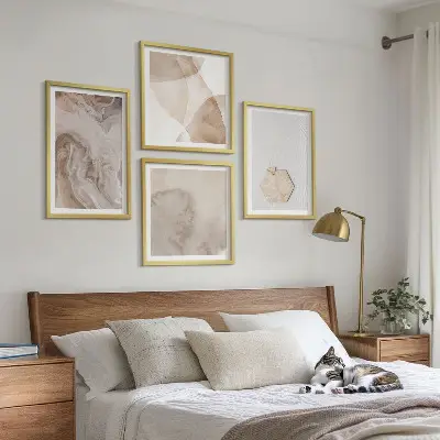 Wanddeko-Set mit abstraktem Design und Naturinspiration