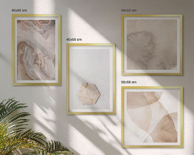 Wanddeko-set Designabstraktion, Naturinspiration