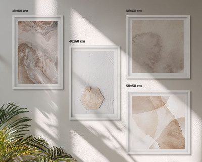 Wanddeko-set Designabstraktion, Naturinspiration