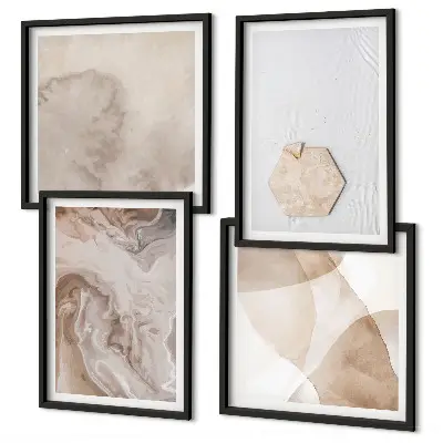 Wanddeko-Set mit abstraktem Design und Naturinspiration