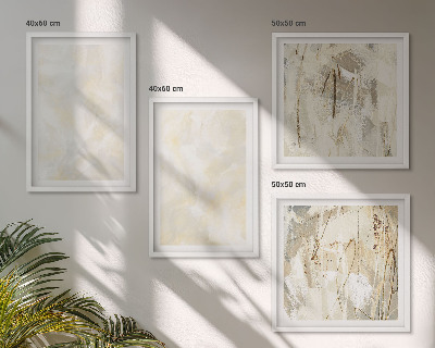 Wanddeko-set Helles Strukturfarbendesign