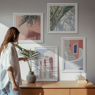 Wanddeko-set Illustrationen der Stadtarchitektur
