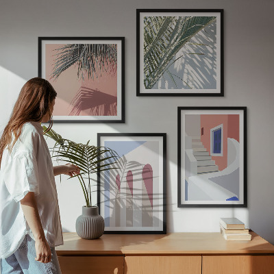 Wanddeko-set Illustrationen der Stadtarchitektur