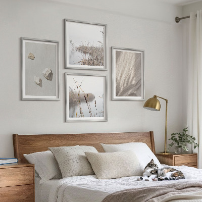 Polyptychon mit rahmen Nahaufnahmen der Struktur im Boho-Stil