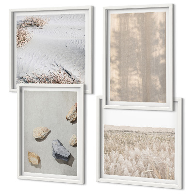 Wanddeko-set Boho-Naturtexturen