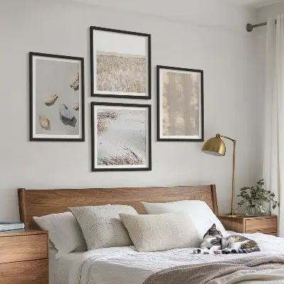 Wanddeko-Set mit Boho-Naturtexturen