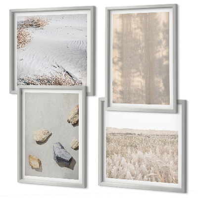 Wanddeko-set Boho-Naturtexturen