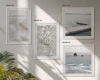 Polyptychon mit Rahmen abstraktes Design mit modernen Texturen