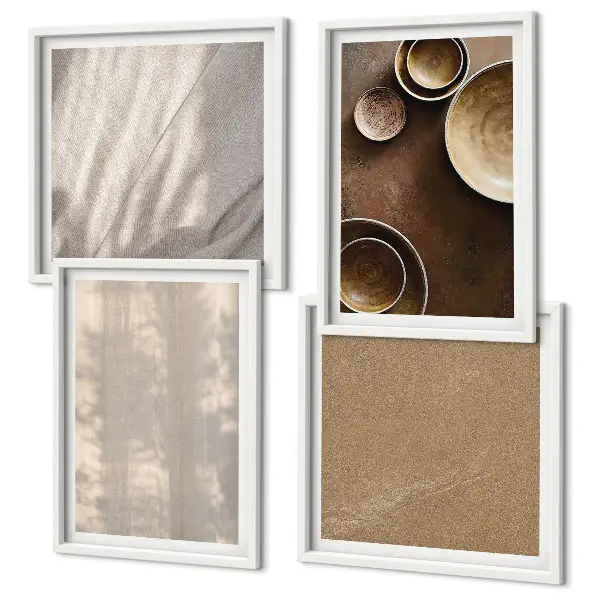Wanddeko-Set Strukturen, Texturen und Minimalismus