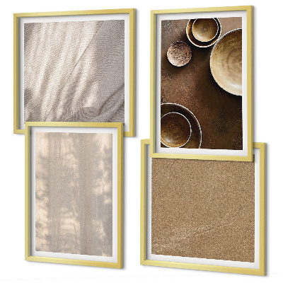 Wanddeko-set Strukturen, Texturen, Minimalismus