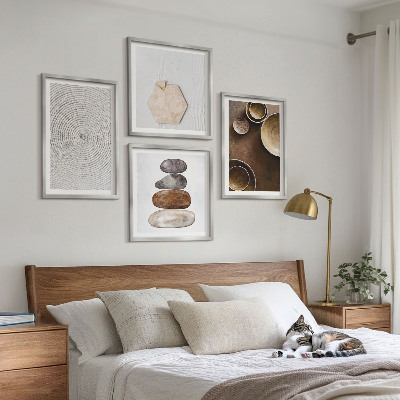 Polyptychon mit rahmen Texturen in der modernen Kunst
