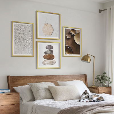 Polyptychon mit rahmen Texturen in der modernen Kunst