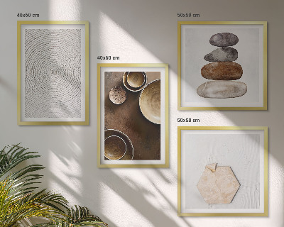 Polyptychon mit rahmen Texturen in der modernen Kunst