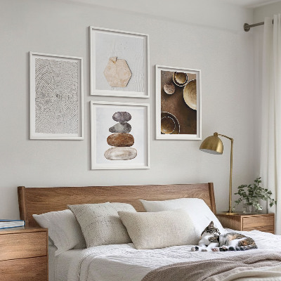 Polyptychon mit rahmen Texturen in der modernen Kunst