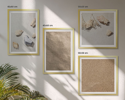 Wanddeko-set Strandsteine ​​natürliche Strukturen