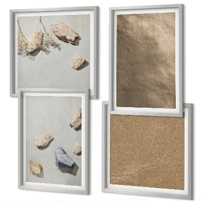 Wanddeko-set Strandsteine ​​natürliche Strukturen