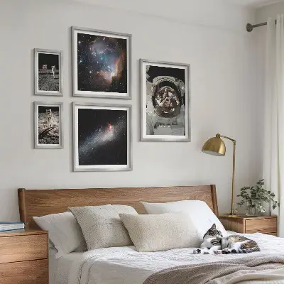 Bildergalerie-Set für die Wand Astronauten bei der Mondlandung