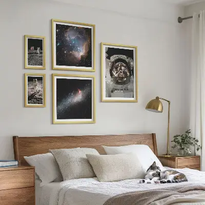 Bildergalerie-Set für die Wand Astronauten bei der Mondlandung
