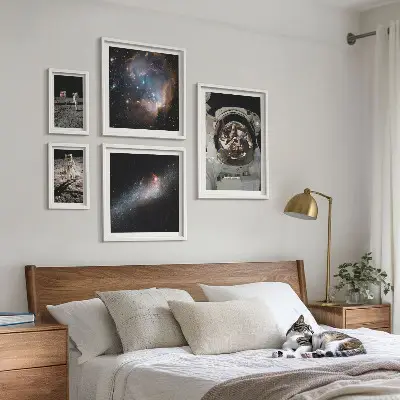 Bildergalerie-Set für die Wand Astronauten bei der Mondlandung