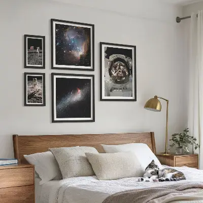 Bildergalerie-Set für die Wand Astronauten bei der Mondlandung