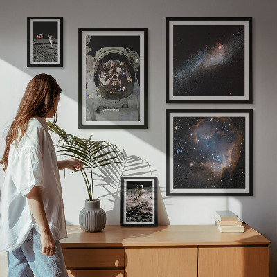 Bildergalerie-set für die wand Astronauten landen auf dem Mond